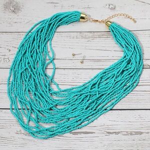 OUT OF STOCK Seed Beaded Multi Layered Strand Necklace